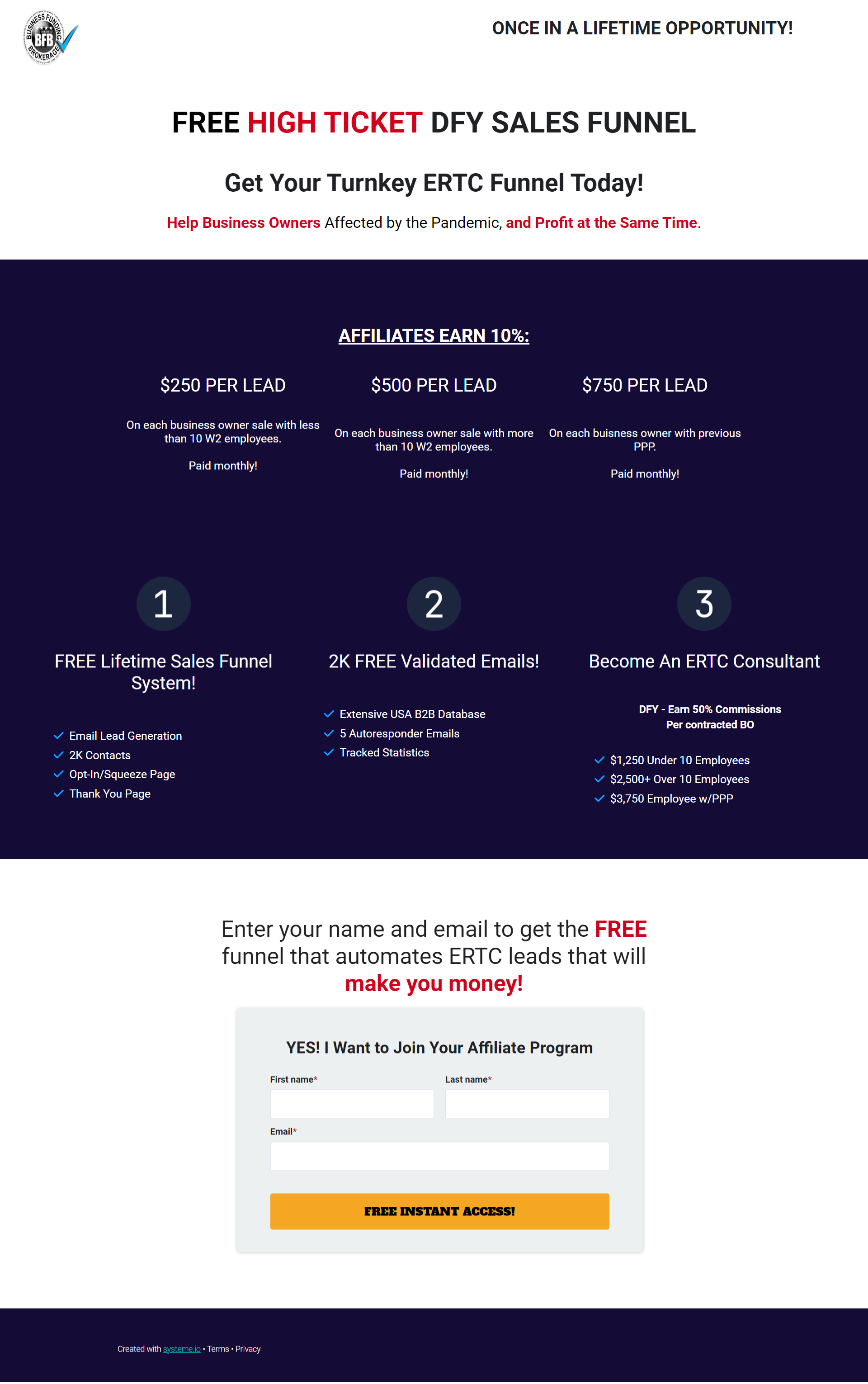 BLB Affiliate Funnel